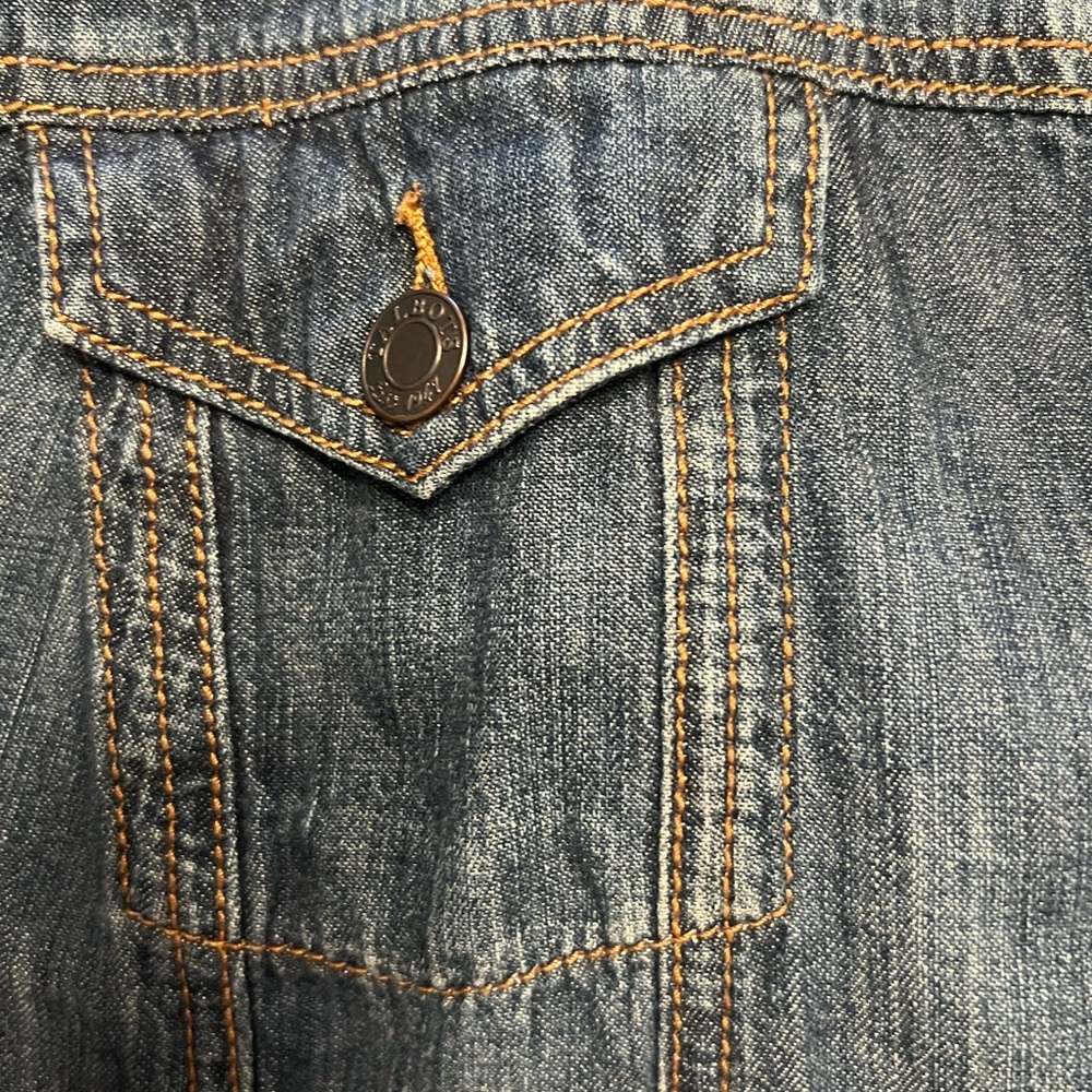 Talbots Soft Cotton Denim Jacket Euc - image 5